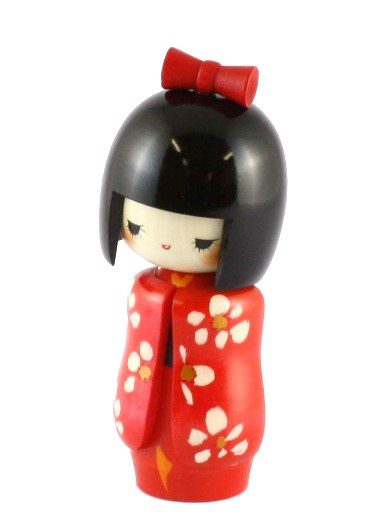 Kokeshi doll Otomesode Aka 1