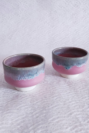 Kiyomizu-ware-handmade-Sake-pair-cups-pink-1