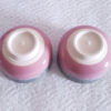 Kiyomizu ware handmade Sake pair cups pink