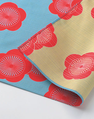 48cm-Furoshiki-Isa-Monyo-Plum-Blossom-Blue-Beige
