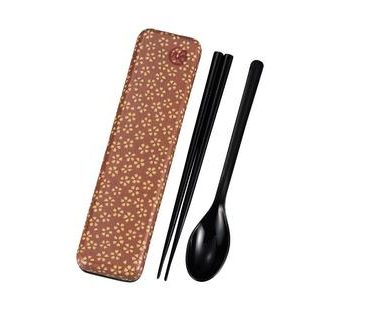 Chopsticks and spoon set with a case Sakura Blossom