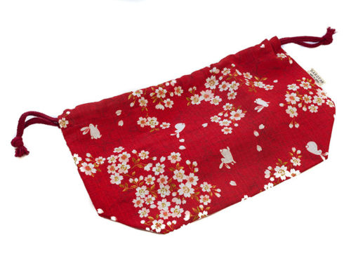 Sakura-Bunny-cotton-Bag-Red