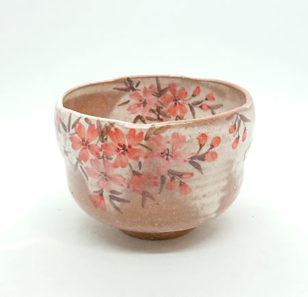 Handmade Matcha bowl Akebono Sakura