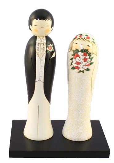 Kokeshi doll Wedding 2