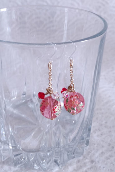 Temari-earrings-pink