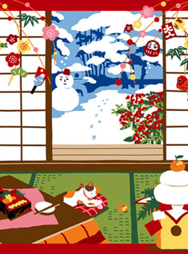 50cm Furoshiki Mike no Hatsu Yume