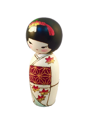 Japanese Kokeshi doll Momiji 2