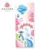 Tenugui Towel Chusen Dye Sakura no Teien