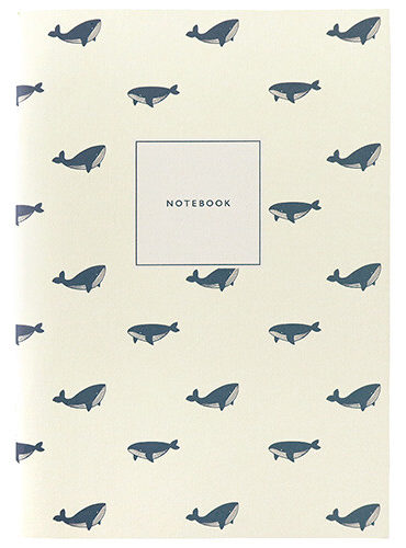 Double Face Notebook A5 Whale