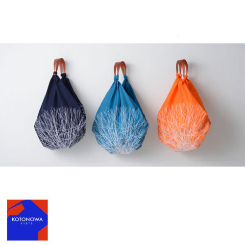 furoshiki bag with leather a handle Roots