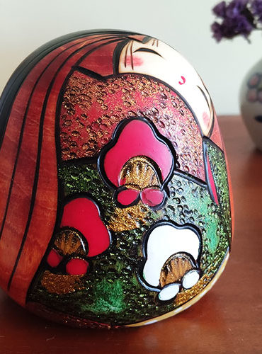 Japanese Kokeshi doll figurines j-okini Malta