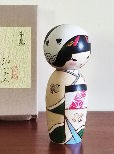 Japanese kokeshi doll Chidori j-okini Malta