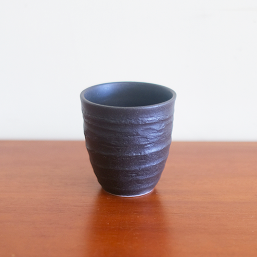 Japanese Yunomi teacup Kuroiga j-okini malta