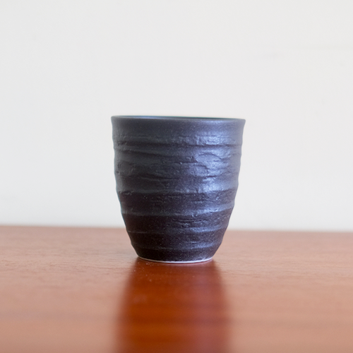 Japanese Yunomi teacup Kuroiga j-okini malta