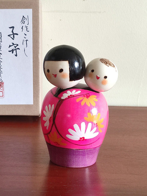 Japanese crafts Kokeshi doll Komori j-okini Malta