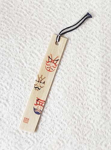 Bamboo bookmark Kabuki