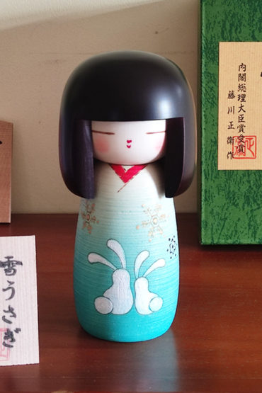Kokeshi doll Yuki Usagi | Blue