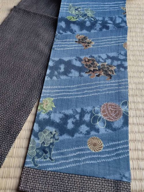 Handamde Kimono Scarf Wool | Komainu