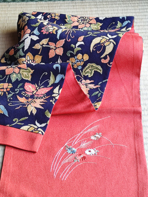 Japanese silk scarf j-okini Malta Kimono Japan