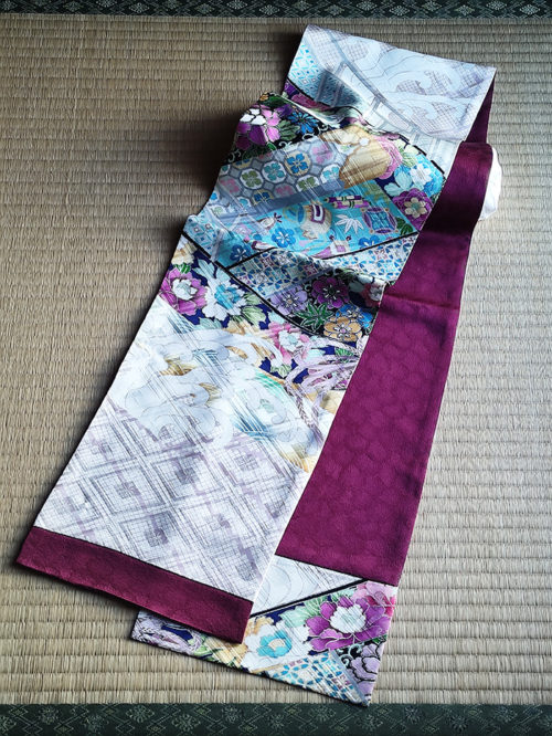 Handmade Kimono Silk Scarf | Murasaki j-okini Malta