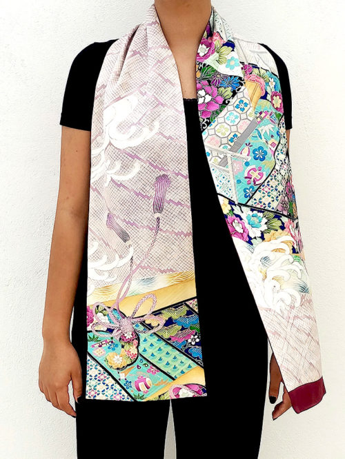 Handmade Kimono Silk Scarf j-okini Malta