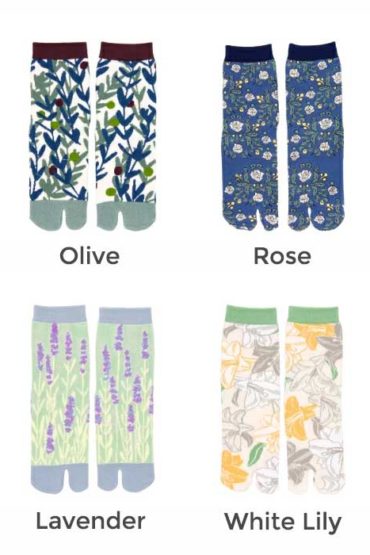 Birth Month Flower Tabi Socks