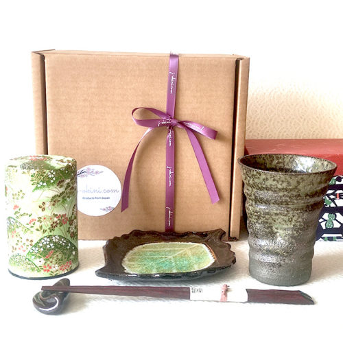 Sencha tea and Japanese Tableware Gift Box j-okini Malta