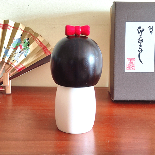 Handmade Kokeshi doll Ribbon j-okini Malta