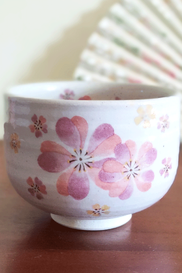 Japanese Authentic Matcha Bowl Sakura j-okini Malta