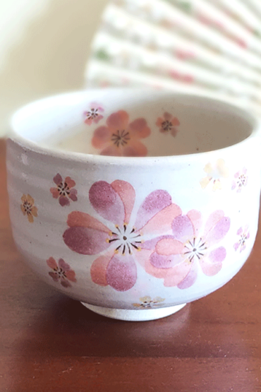 Japanese Authentic Matcha Bowl Sakura (small)