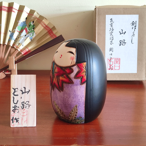 Japanese Kokeshi doll Yamaji Handmade dolls Wood Japan j-okini Malta