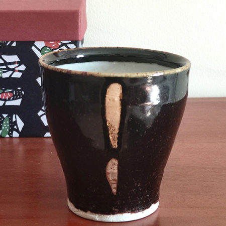 Kiyomizu ware Handmade Free Cup | Kinsai Tenmoku