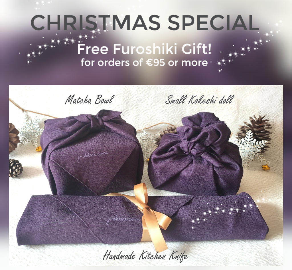 Christmas special with furoshiki wrapped presents. j-okini.com in Malta