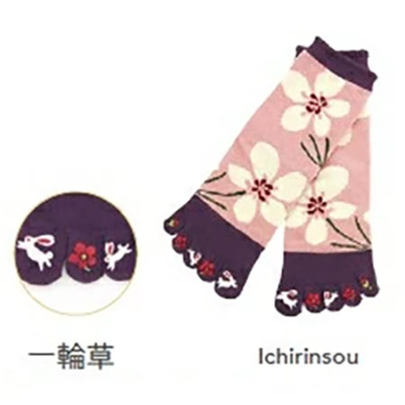 5 Toes socks with toes print | Ichirinsou