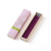 A box of high-quality Kyoto incense featuring a lotus fragrance. The packaging showcases elegant Japanese design, and the set includes long incense sticks along with a small incense stand. Ideal for creating a calming and fragrant atmosphere. Available at j-okini.com in Malta