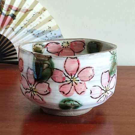 Mino Ware Matcha Bowl | Sakura Fubuki