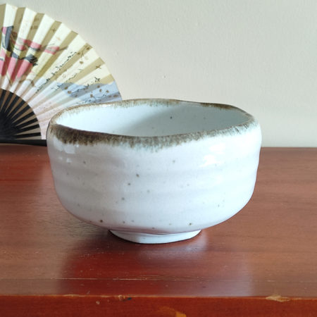 Mino Ware Matcha Bowl Shiro Sabi