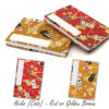 A Japanese Goshuincho accordion notebook with fabric covers featuring Cats designs. Compact, with thick votive paper for ink, calligraphy, and journaling. Comes with a matching drawstring bag for easy carrying. Available at j-okini.com in Malta