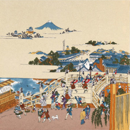 Hiroshige’s Nihonbashi Chirimen Furoshiki