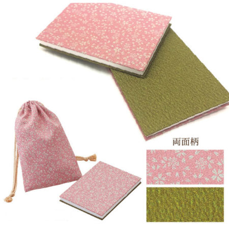 Goshuincho – Japanese Accordion Notebook / Sketchbook | Pink Green