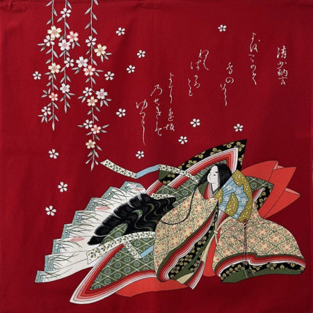 Sei Shōnagon Chirimen Furoshiki